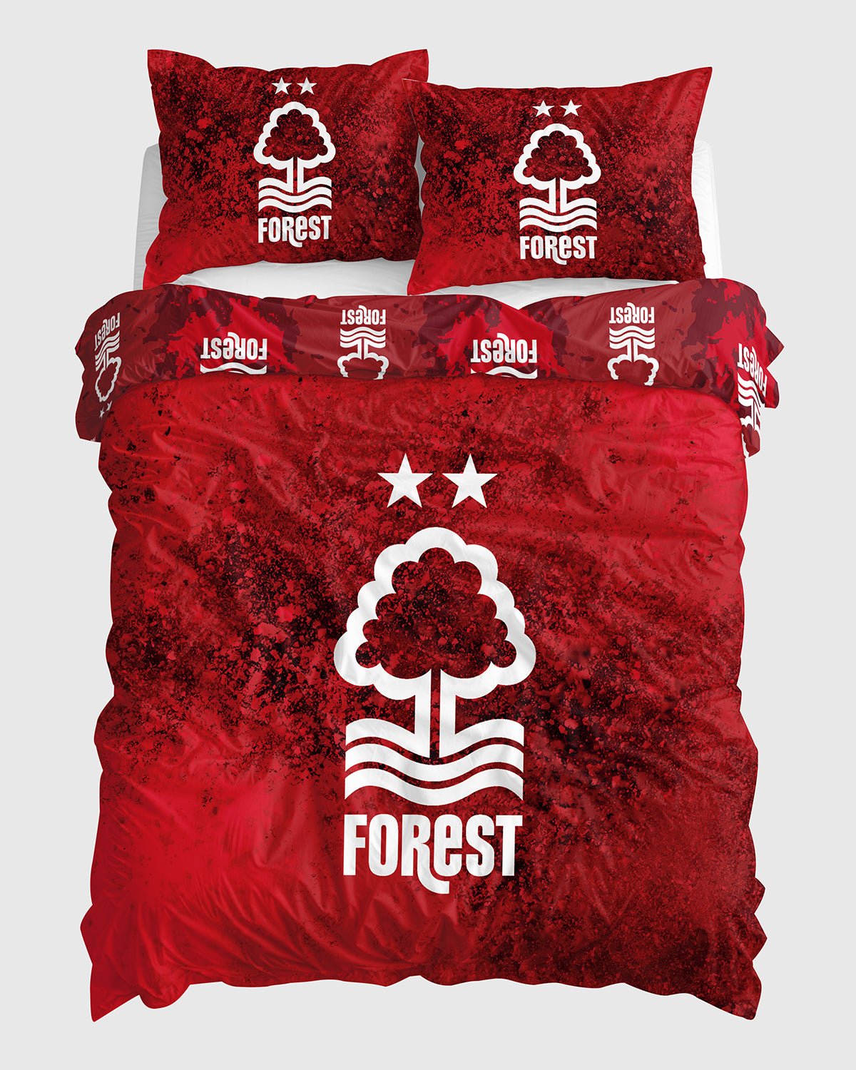 NFFC Red Burst Print Duvet Set - Nottingham Forest FC