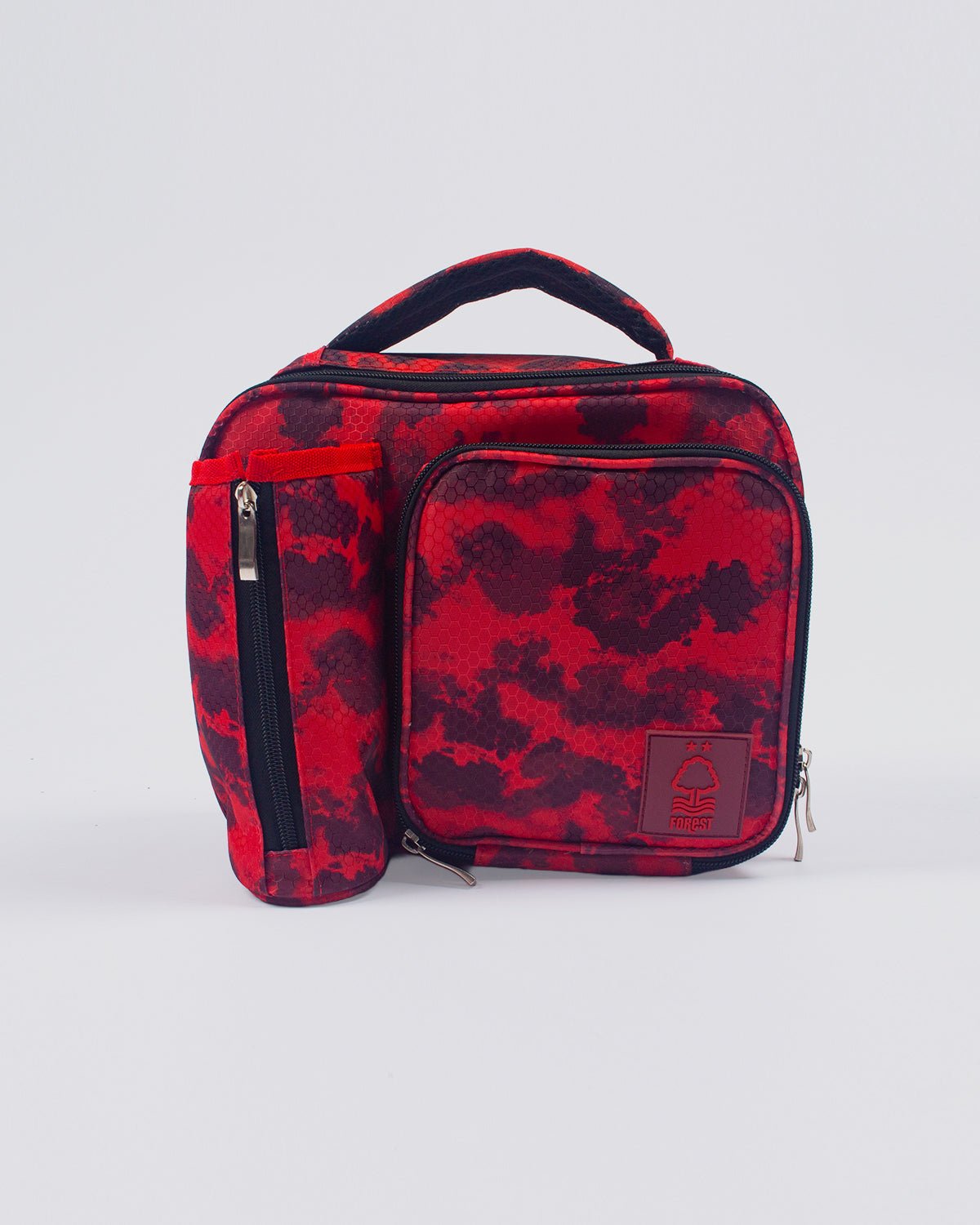 NFFC Red Camo Lunch Bag With Bottle Holder - Nottingham Forest FC