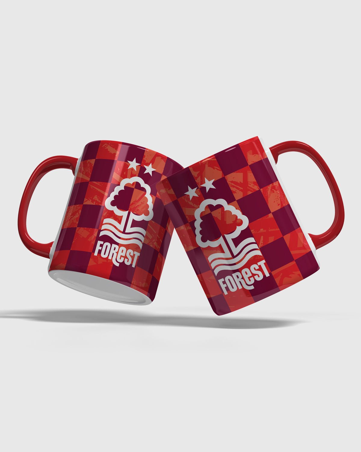 NFFC Red Chequered Mug - Nottingham Forest FC