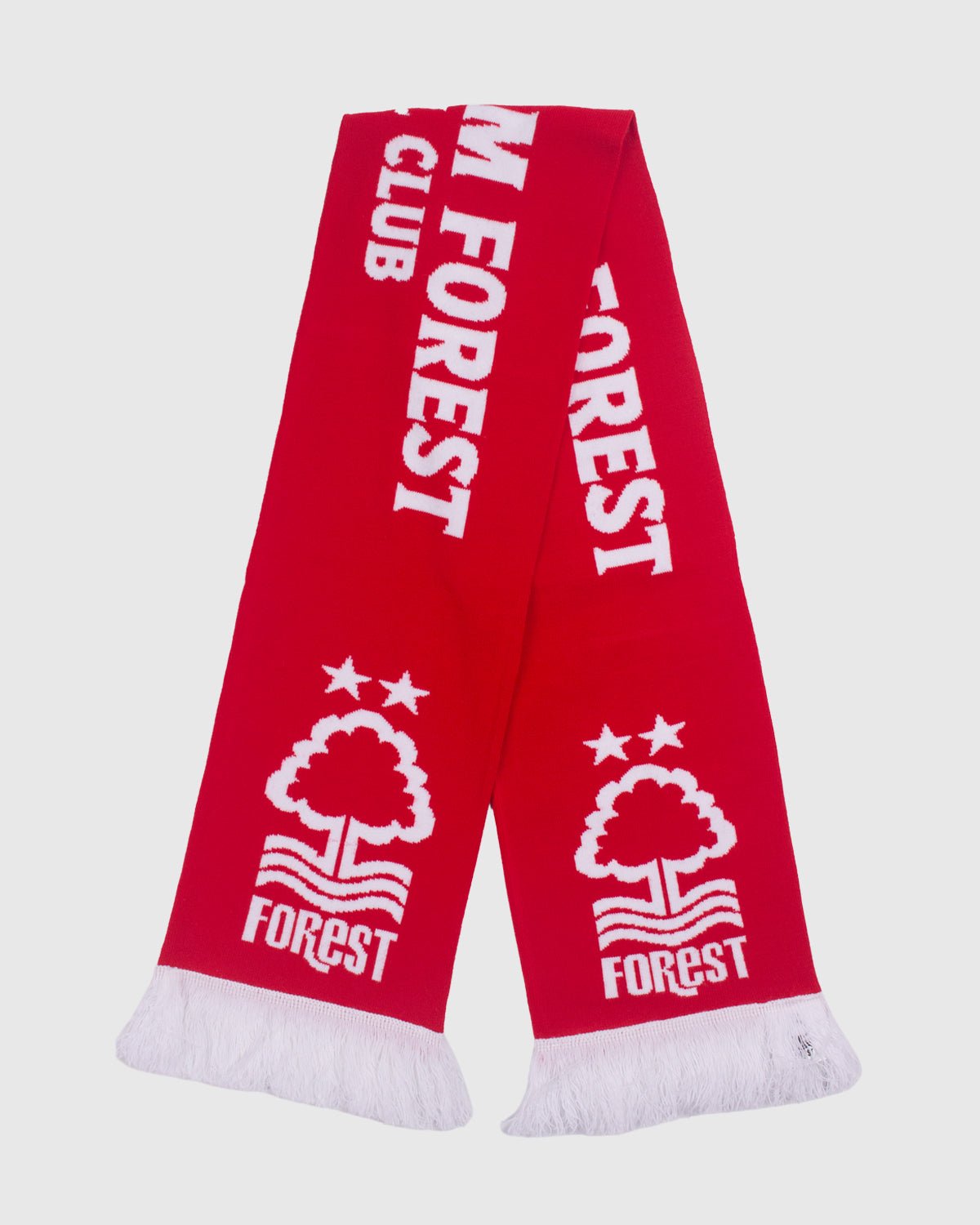 NFFC Red Crested Jacquard Scarf - Nottingham Forest FC
