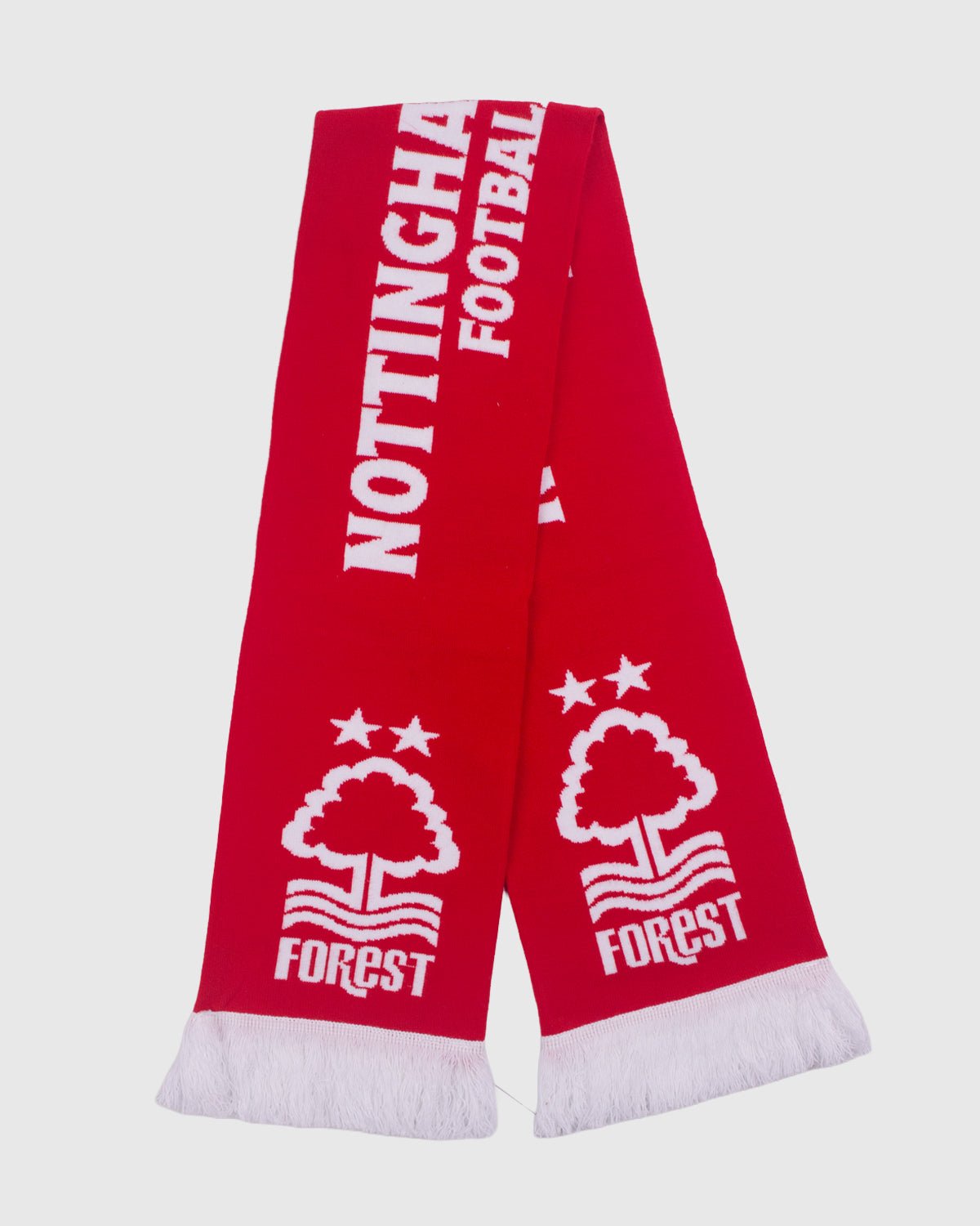 NFFC Red Crested Jacquard Scarf - Nottingham Forest FC