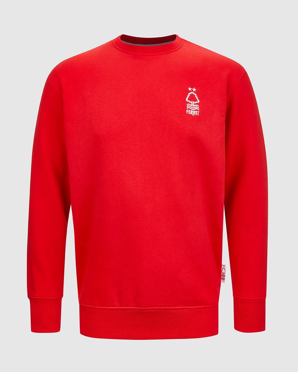 NFFC Red Essential Crest Crew Neck Sweatshirt - Nottingham Forest FC