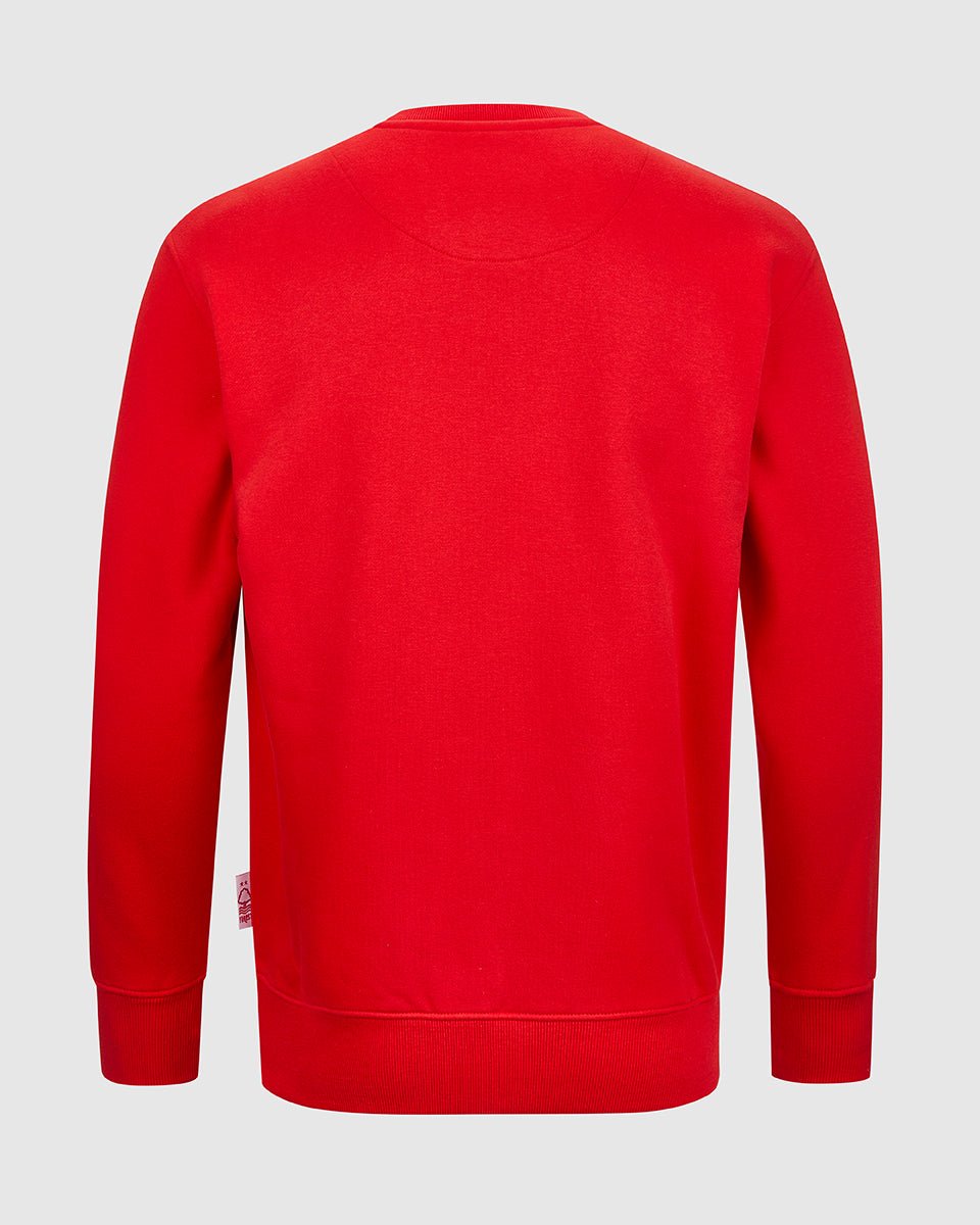 NFFC Red Essential Crest Crew Neck Sweatshirt