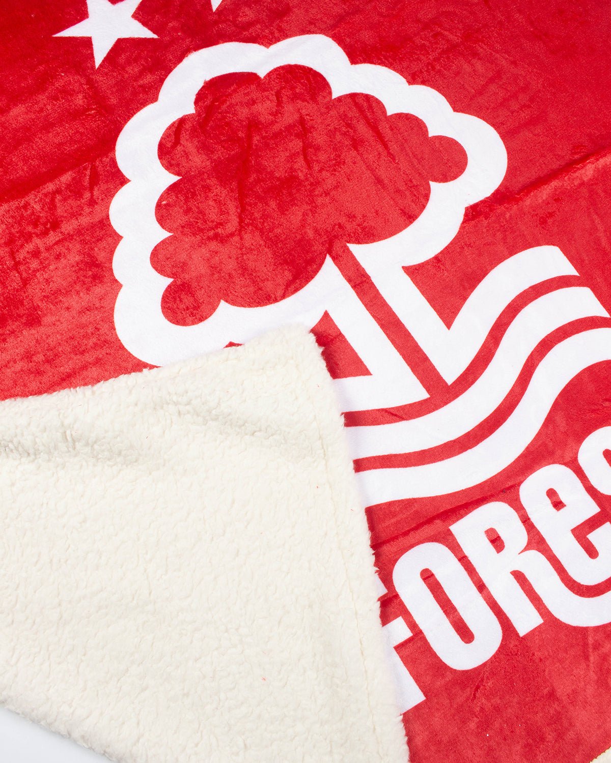 NFFC Red Fleece Sherpa Blanket - Nottingham Forest FC