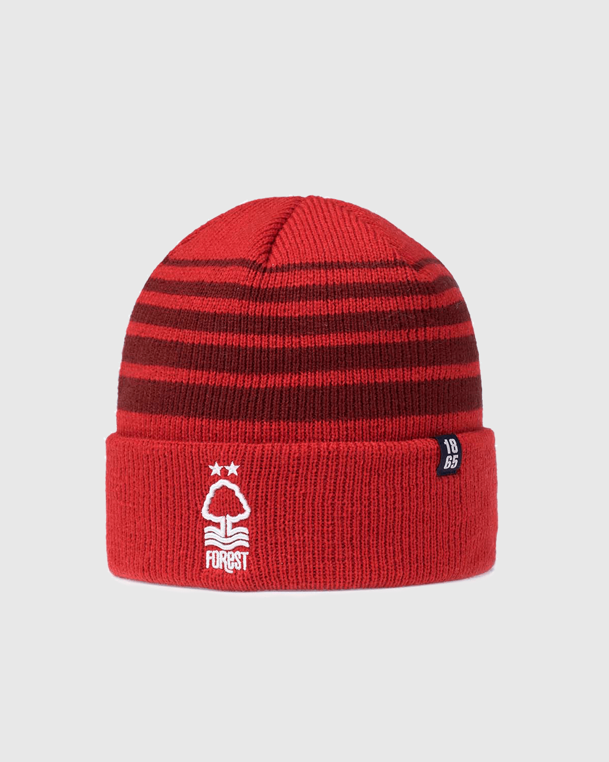 NFFC Red Gradient Stripe 1865 Cuff Knit Beanie - Nottingham Forest FC