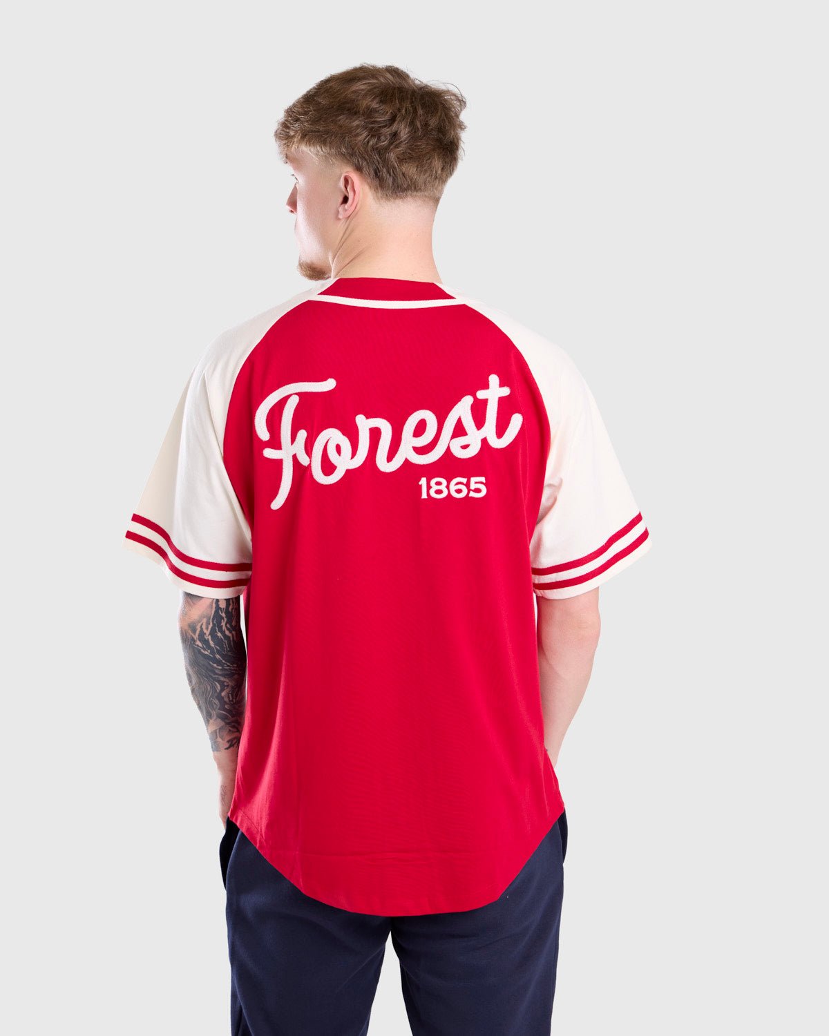 NFFC Red Home Baseball Top - Nottingham Forest FC