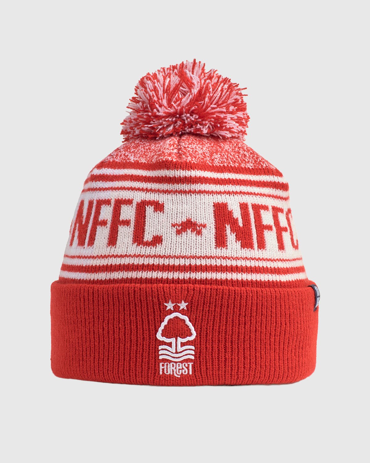 NFFC Red Marl Fleece Lined Bobble Hat - Nottingham Forest FC