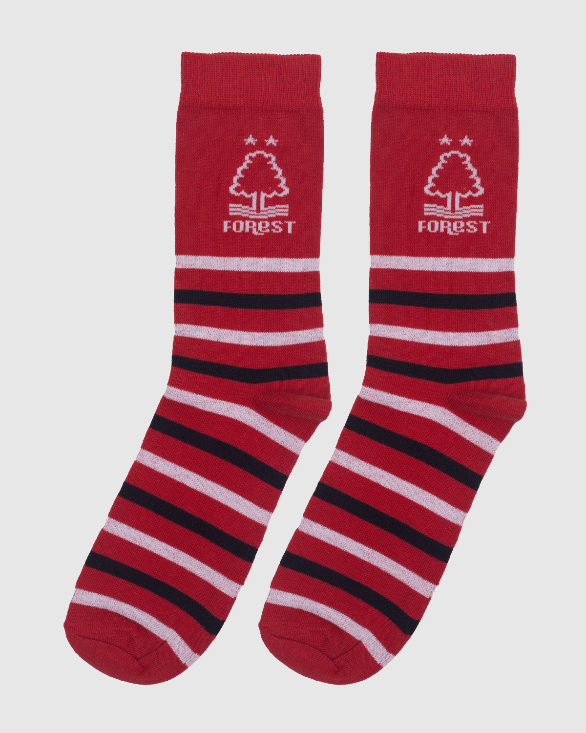 NFFC Red Multi - Stripe Socks - Nottingham Forest FC