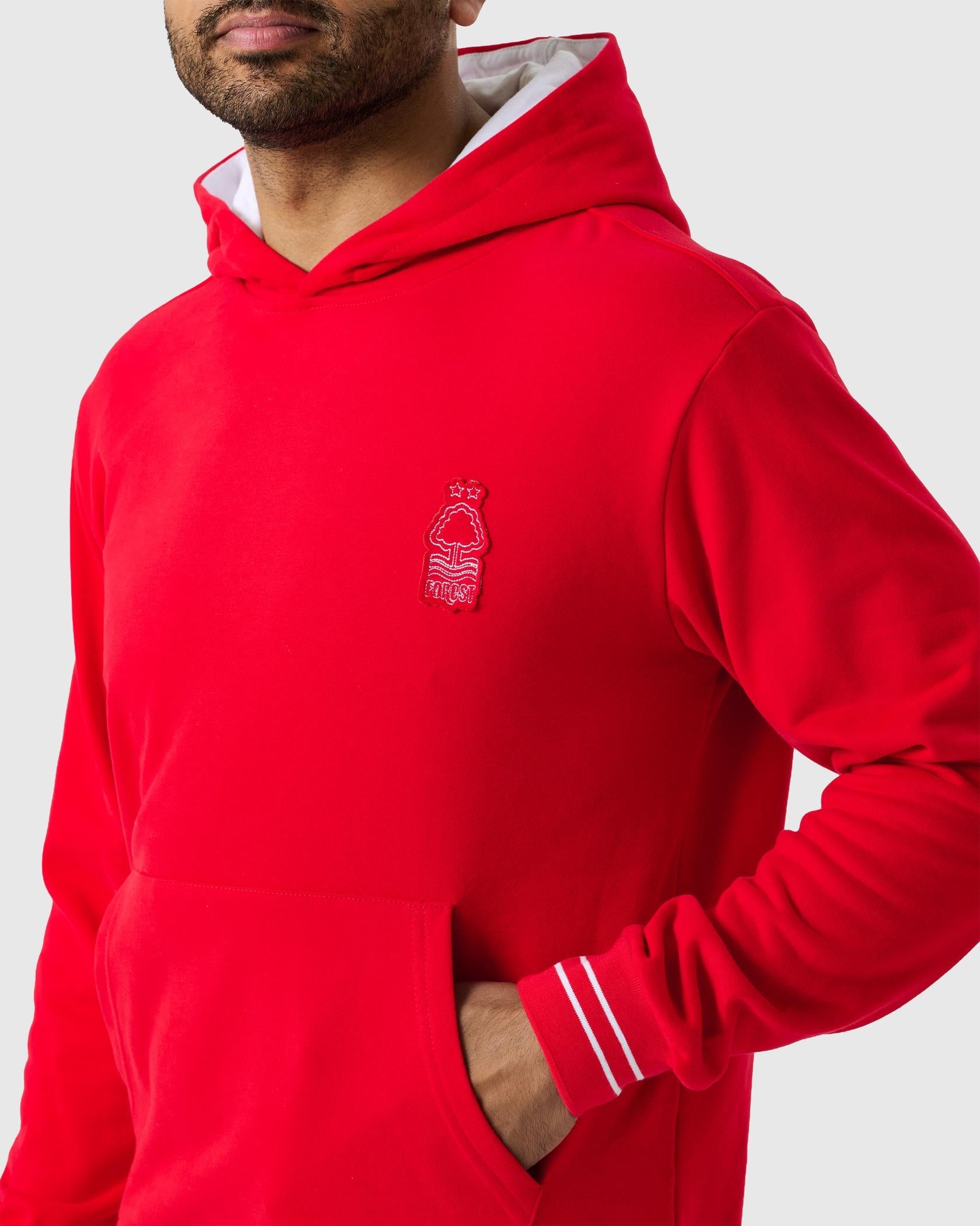 NFFC Red Outline Hoodie - Nottingham Forest FC