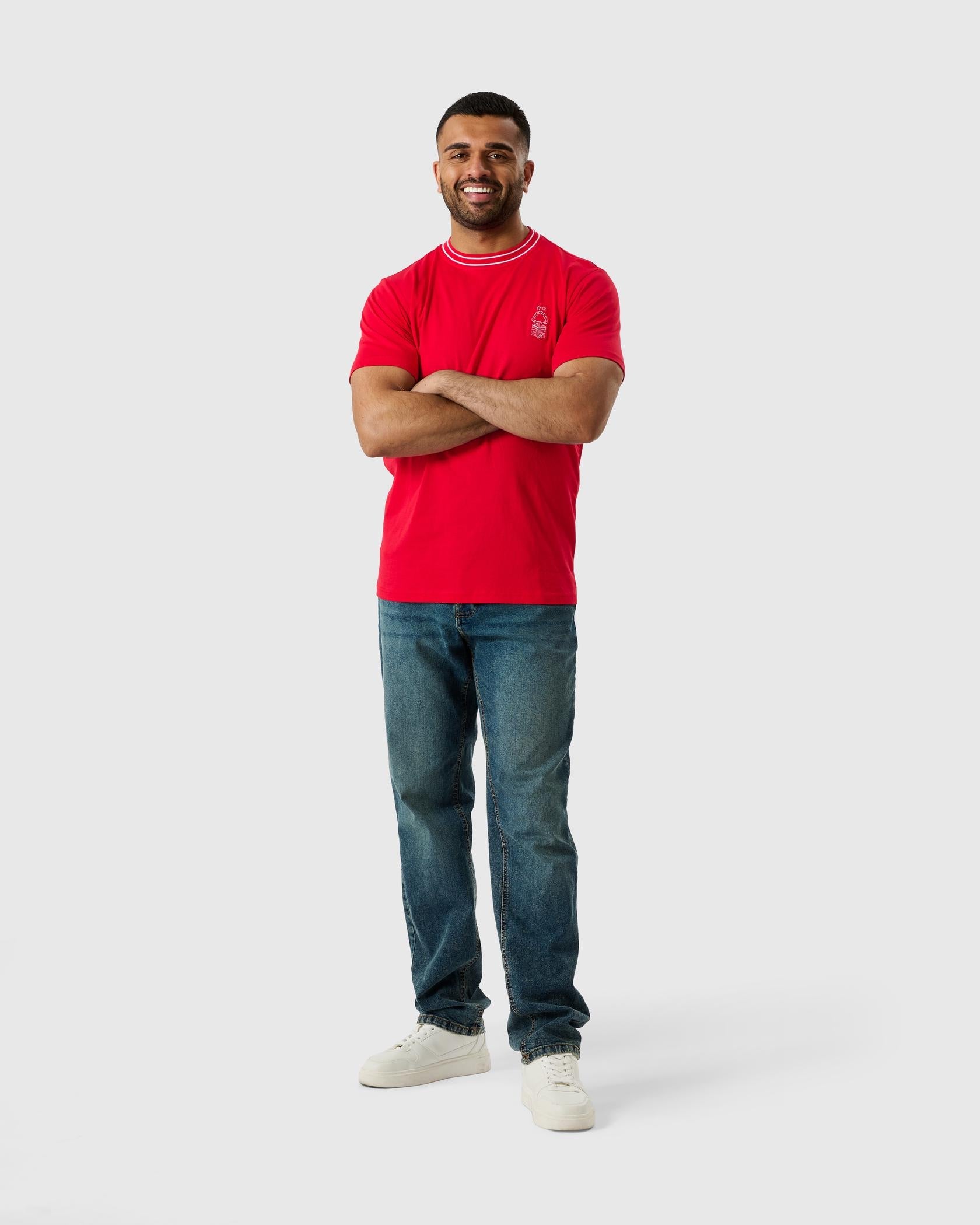 NFFC Red Outline T-Shirt - Nottingham Forest FC