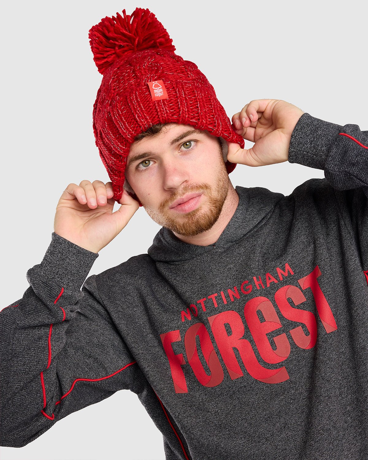 NFFC Red Reflective Super Bobble - Nottingham Forest FC