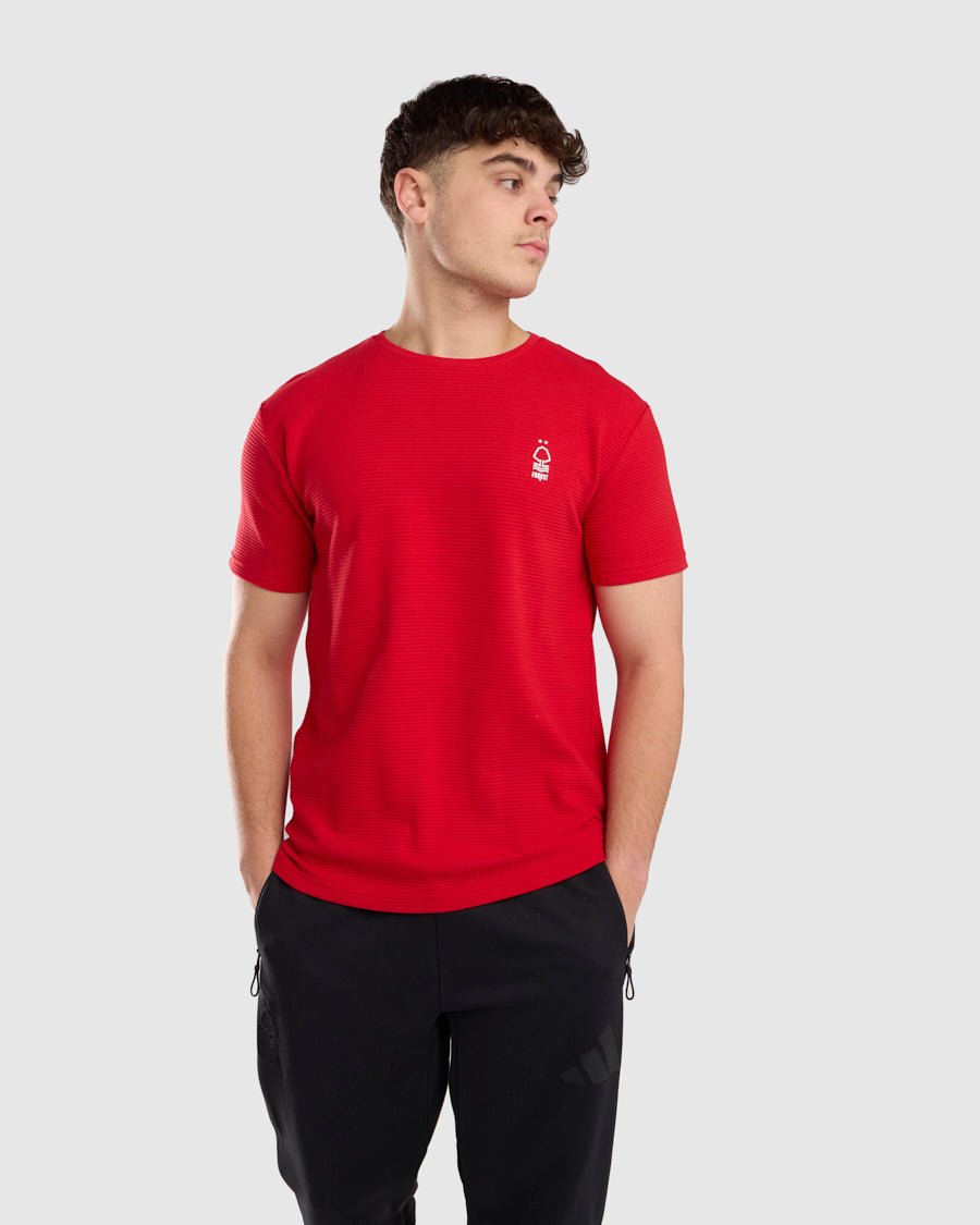 NFFC Red Ripple Rib T-Shirt - Nottingham Forest FC
