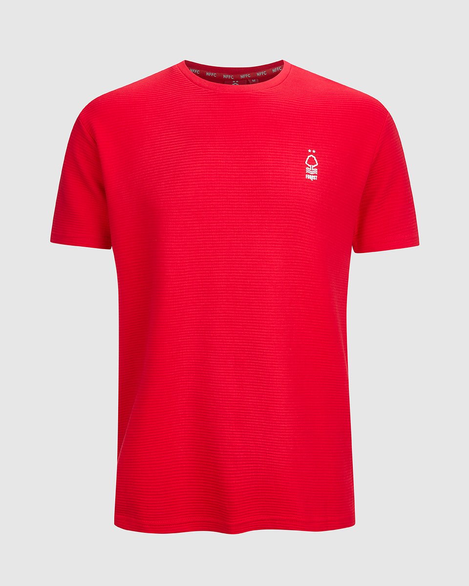 NFFC Red Ripple Rib T-Shirt - Nottingham Forest FC