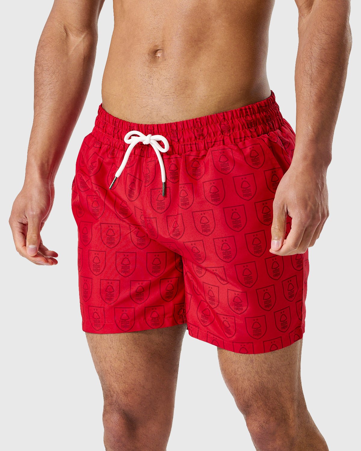 NFFC Red Shield All Over Print Swim Shorts - Nottingham Forest FC