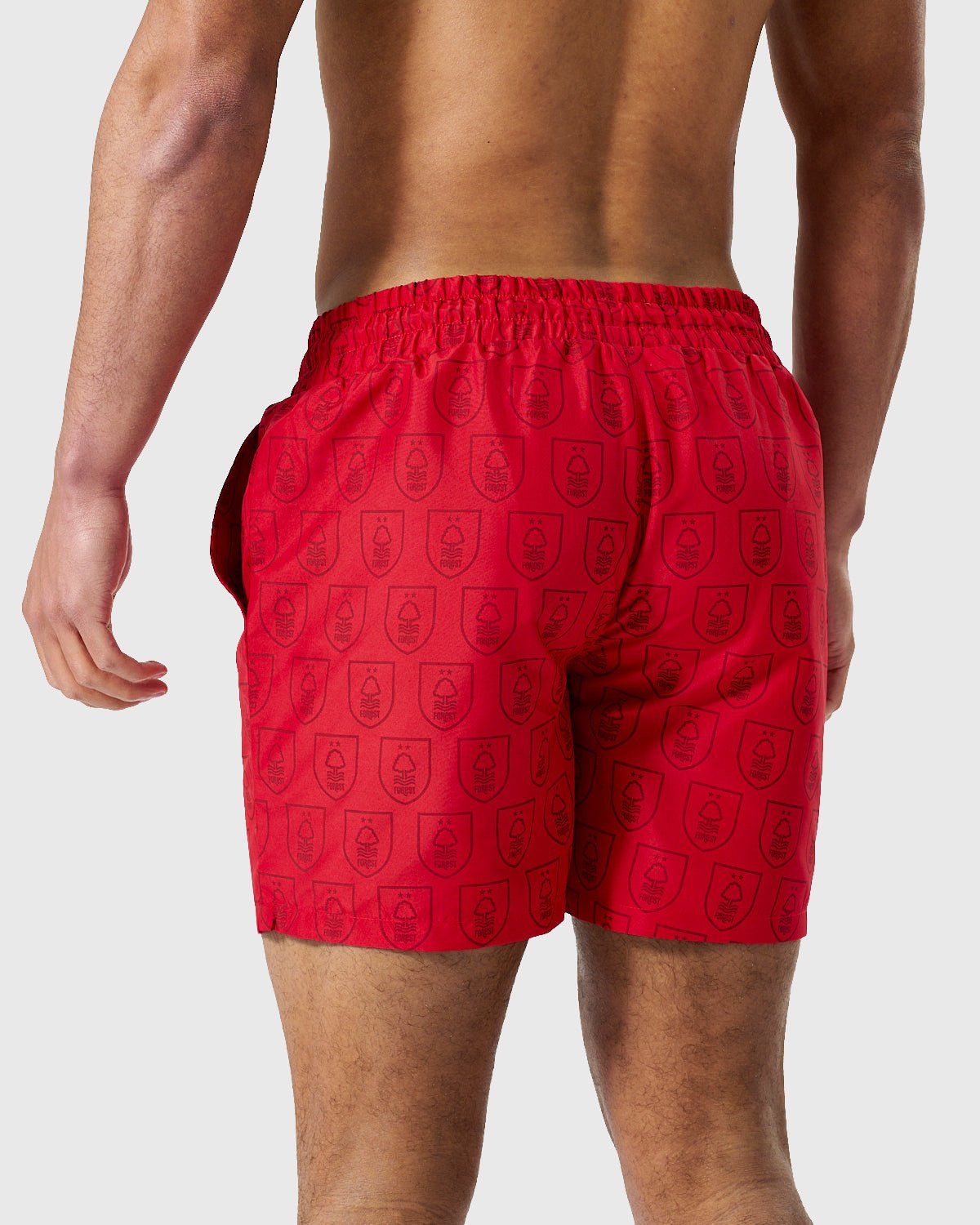 NFFC Red Shield All Over Print Swim Shorts - Nottingham Forest FC