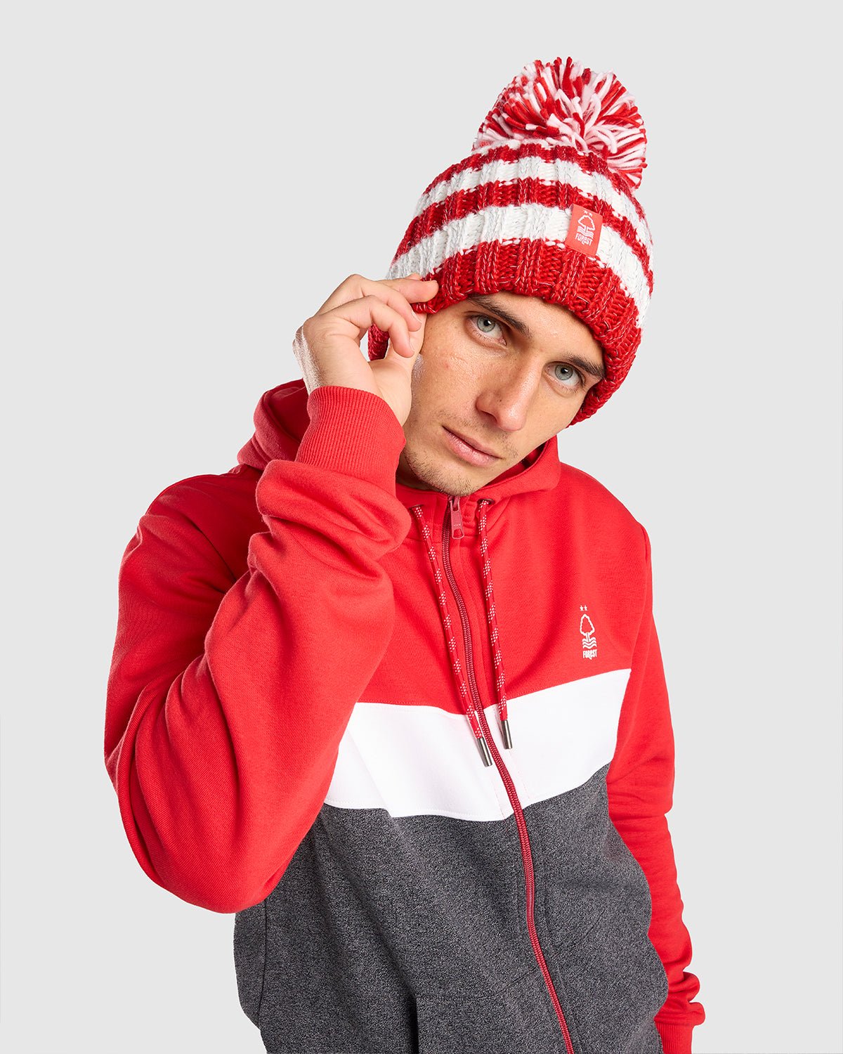 NFFC Red Striped Reflective Superbobble - Nottingham Forest FC