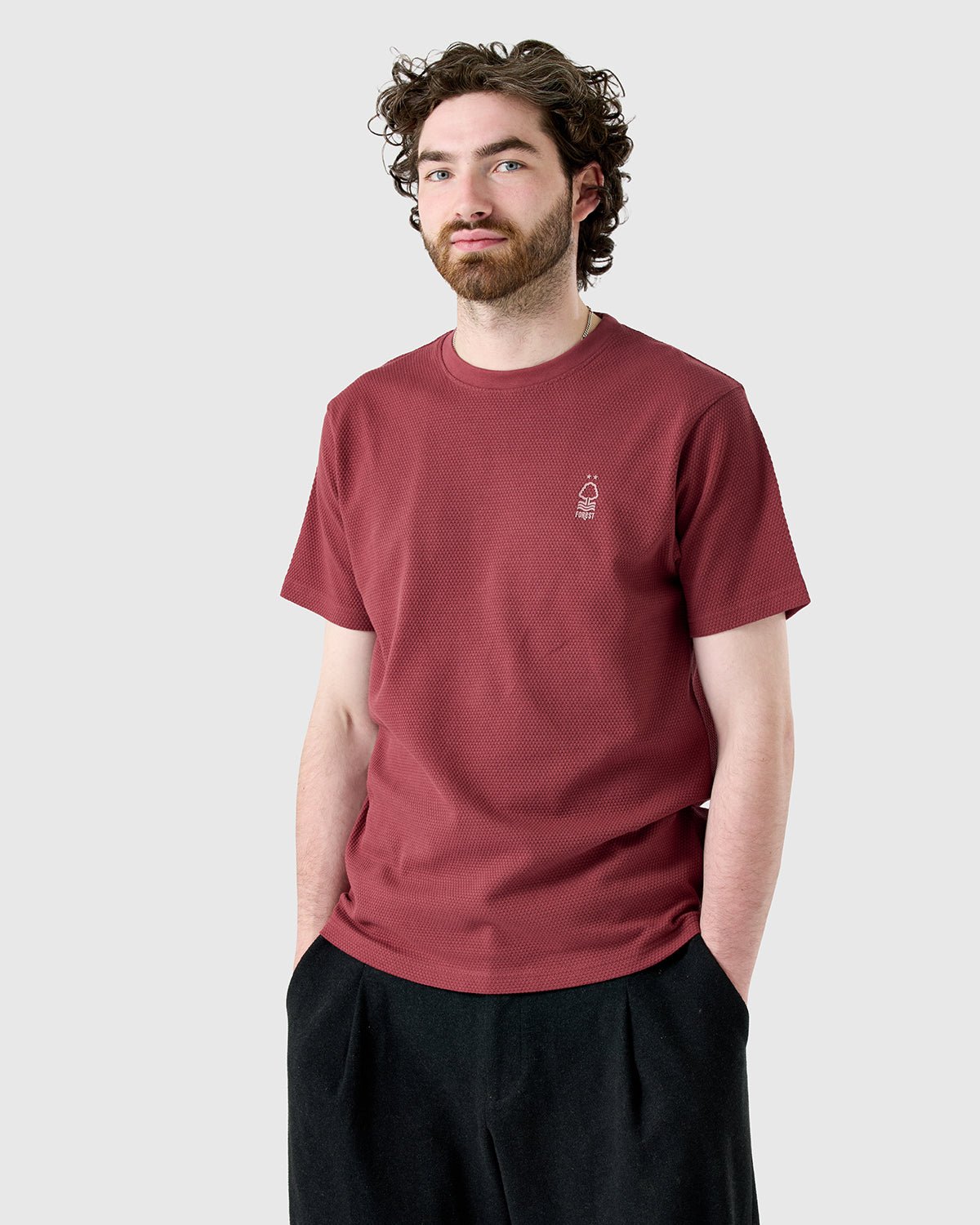 NFFC Redwood Weekend Edit Bubble Knit T-Shirt - Nottingham Forest FC