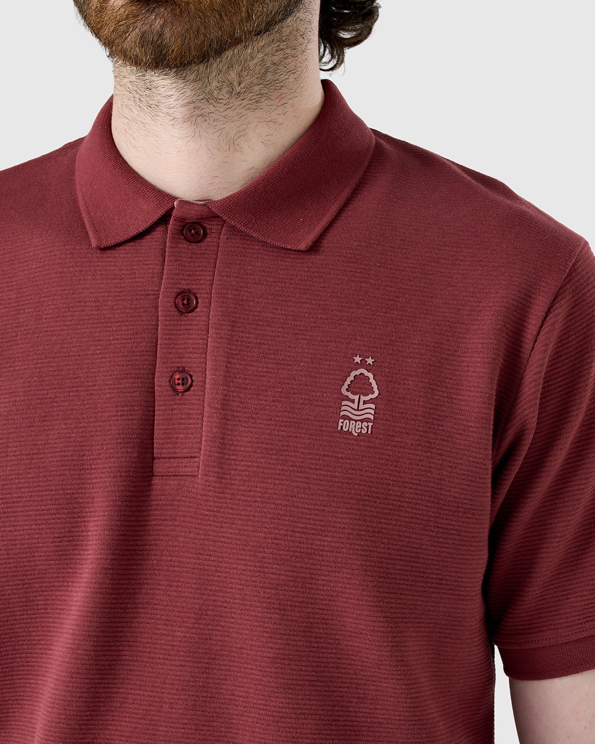 NFFC Redwood Weekend Edit Ripple Rib Polo - Nottingham Forest FC