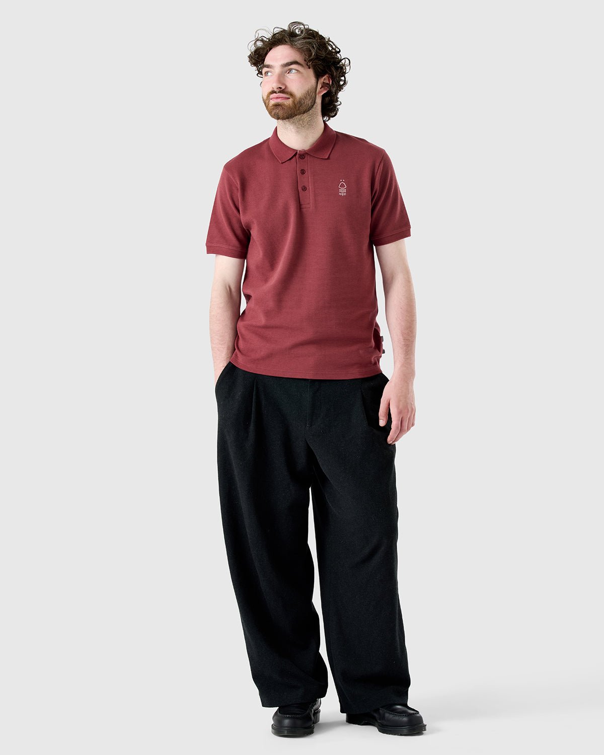 NFFC Redwood Weekend Edit Ripple Rib Polo - Nottingham Forest FC