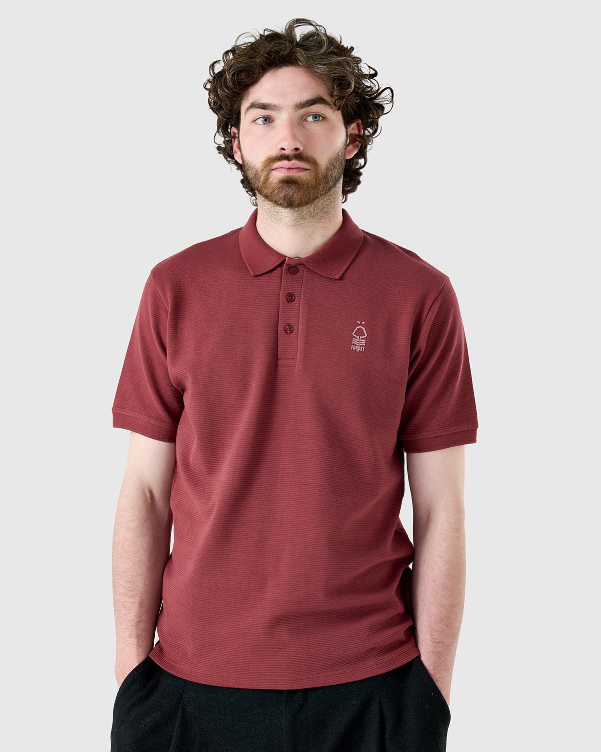 NFFC Redwood Weekend Edit Ripple Rib Polo - Nottingham Forest FC