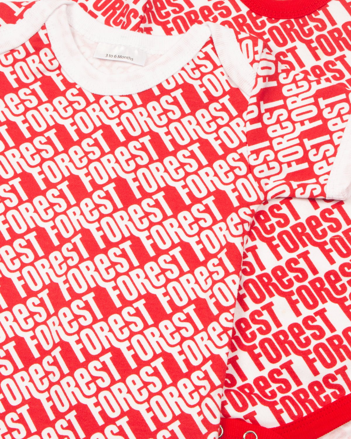 NFFC Repeat Print 2 Pack Bodysuit - Nottingham Forest FC