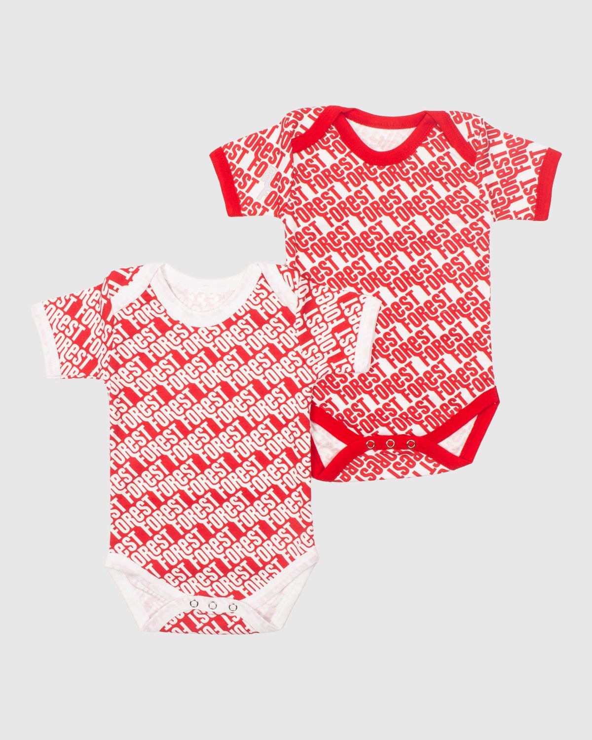 NFFC Repeat Print 2 Pack Bodysuit - Nottingham Forest FC
