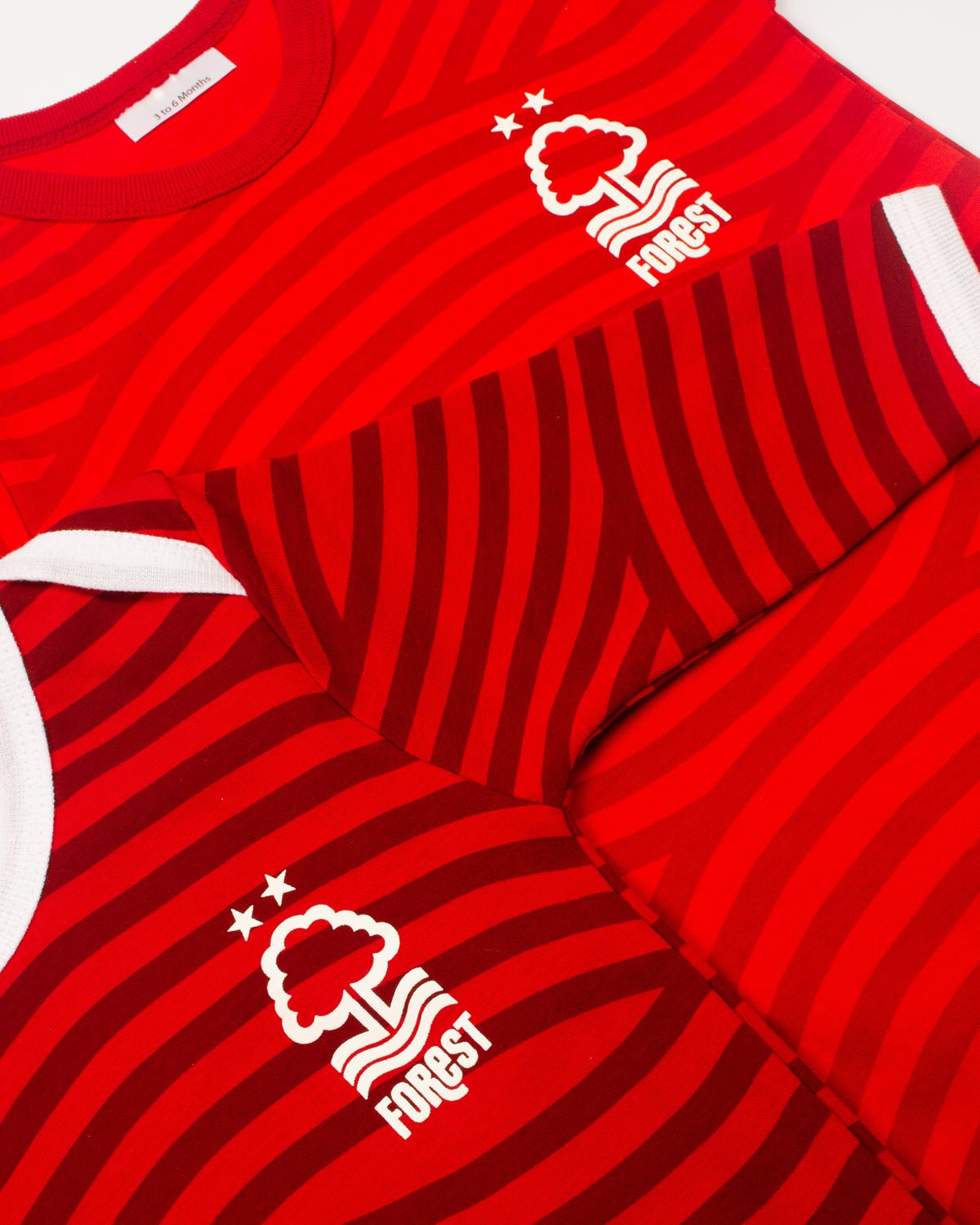 NFFC Repeat Print 2 Pack Sleepsuit - Nottingham Forest FC