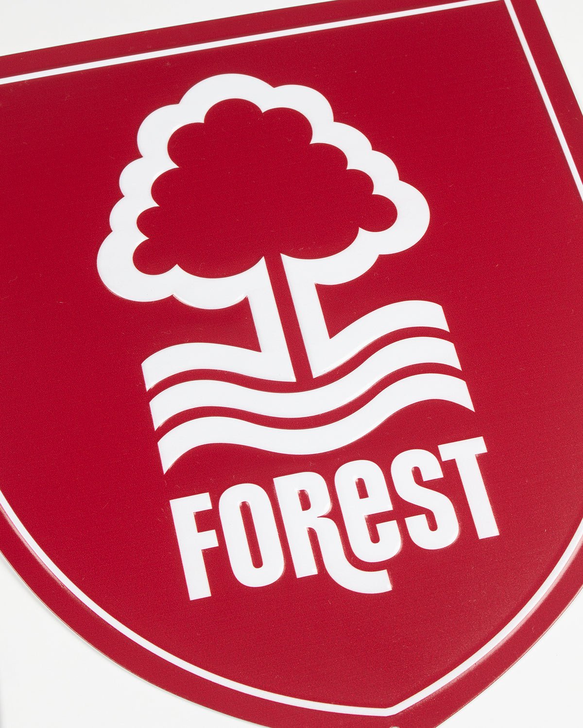 NFFC Retro Crest Embossed Metal Sign - Nottingham Forest FC