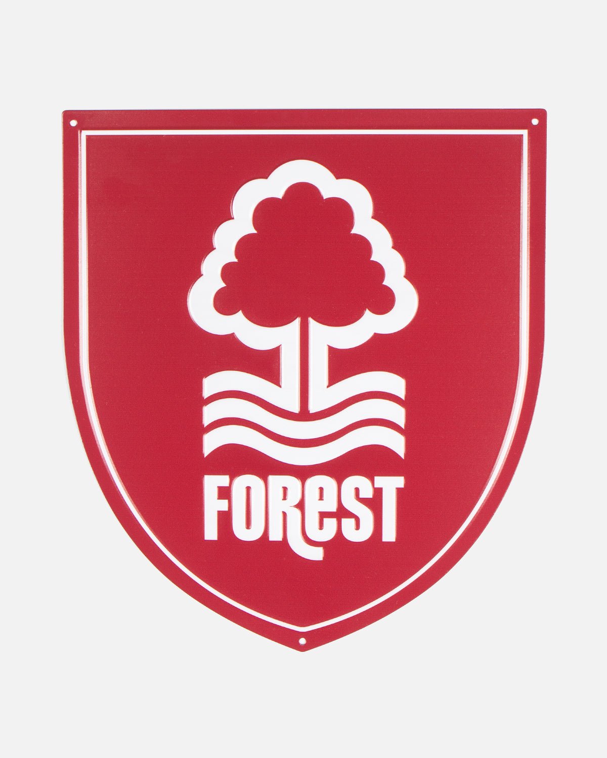 NFFC Retro Crest Embossed Metal Sign - Nottingham Forest FC