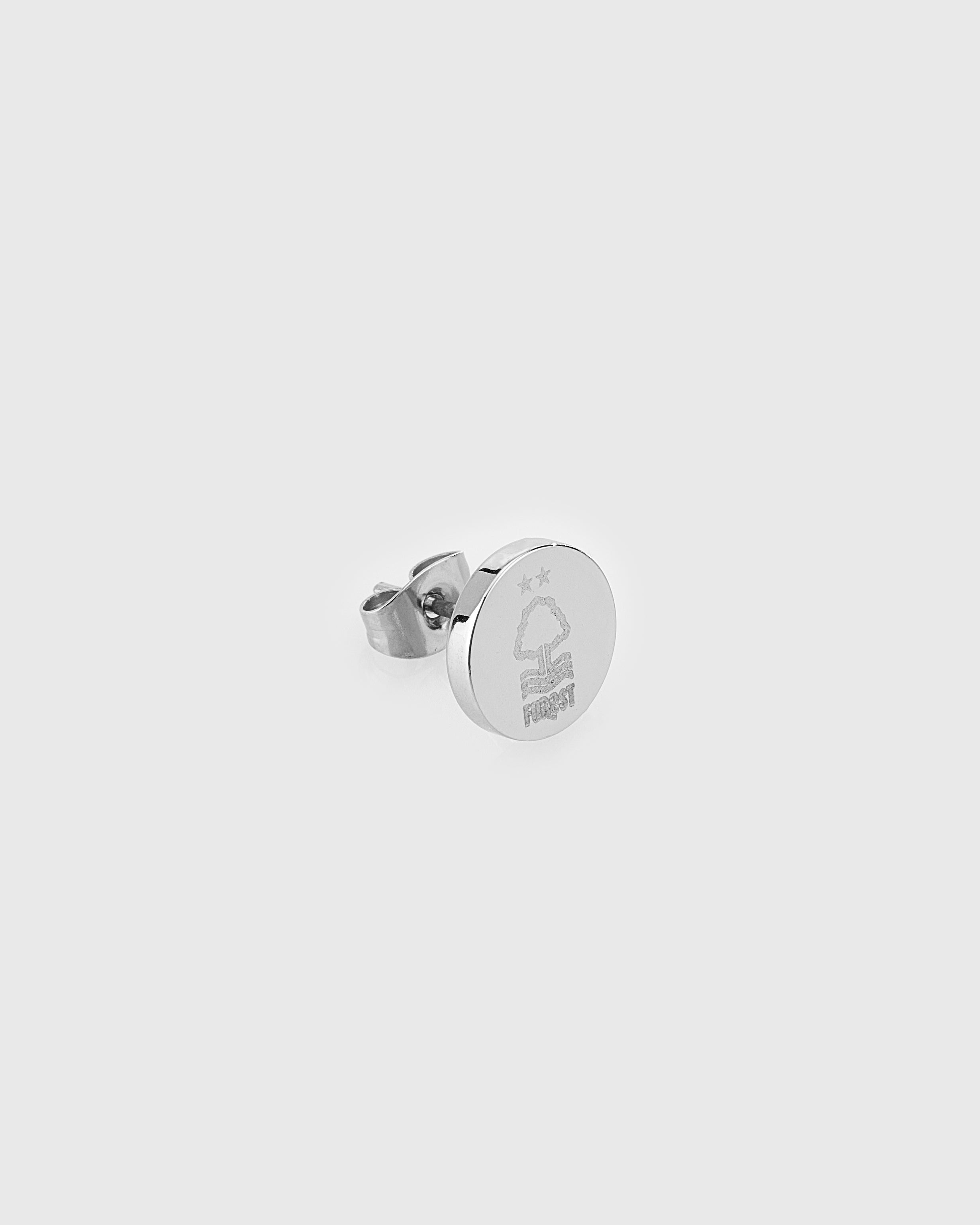 NFFC Round Crest Single Stud Earring - Nottingham Forest FC