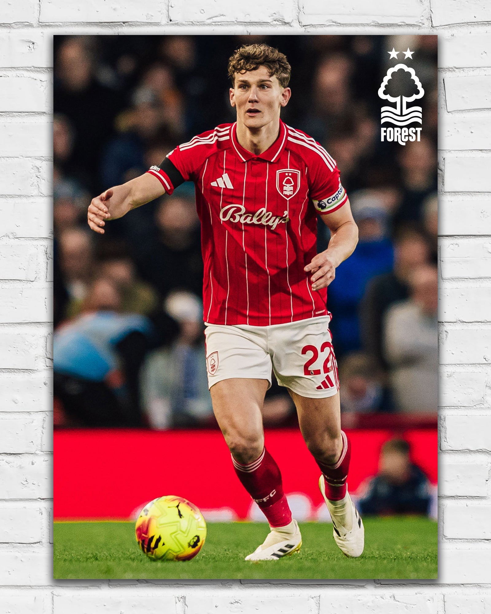 NFFC Ryan Yates Action Shot Print - Framed/Unframed - Nottingham Forest FC