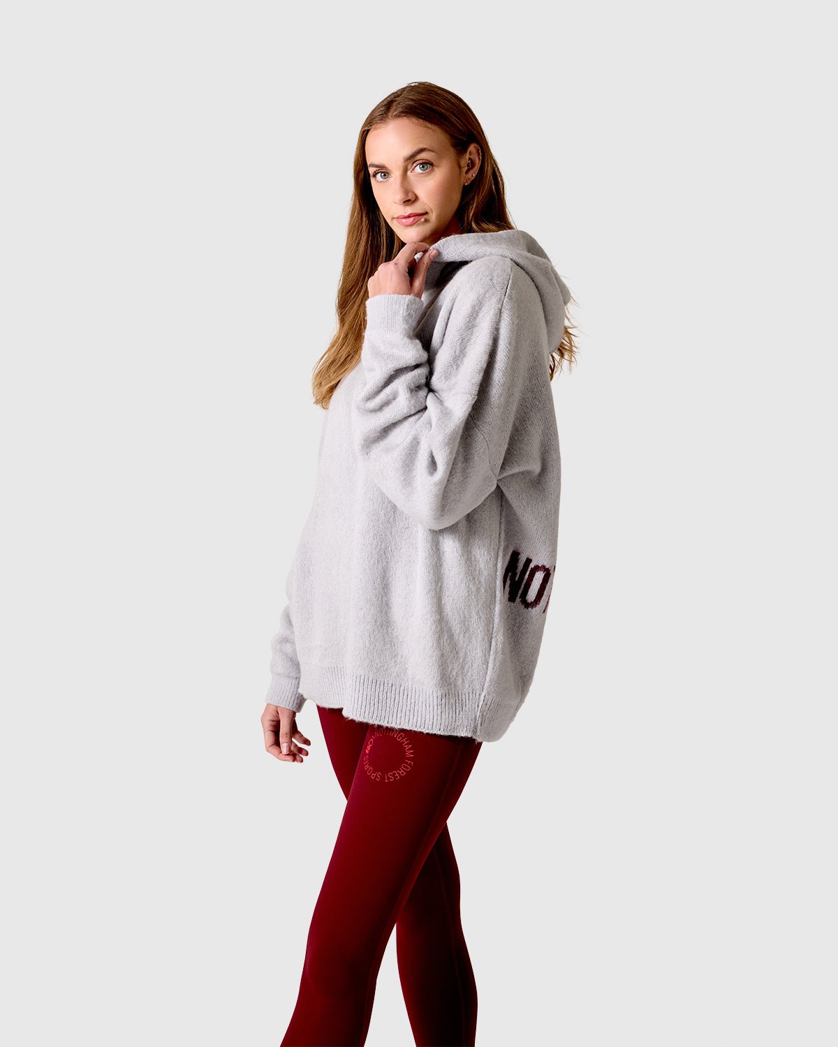 NFFC Silver Brushed Knit Hoodie - Nottingham Forest FC