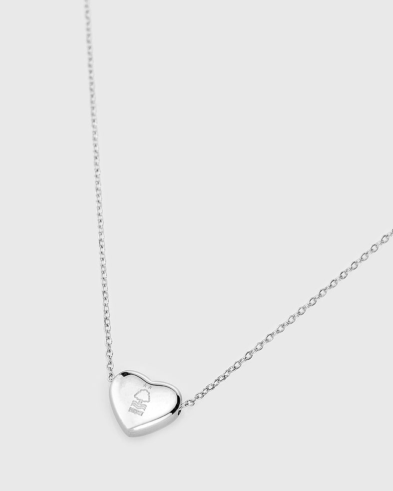 NFFC Silver Heart Necklace - Nottingham Forest FC