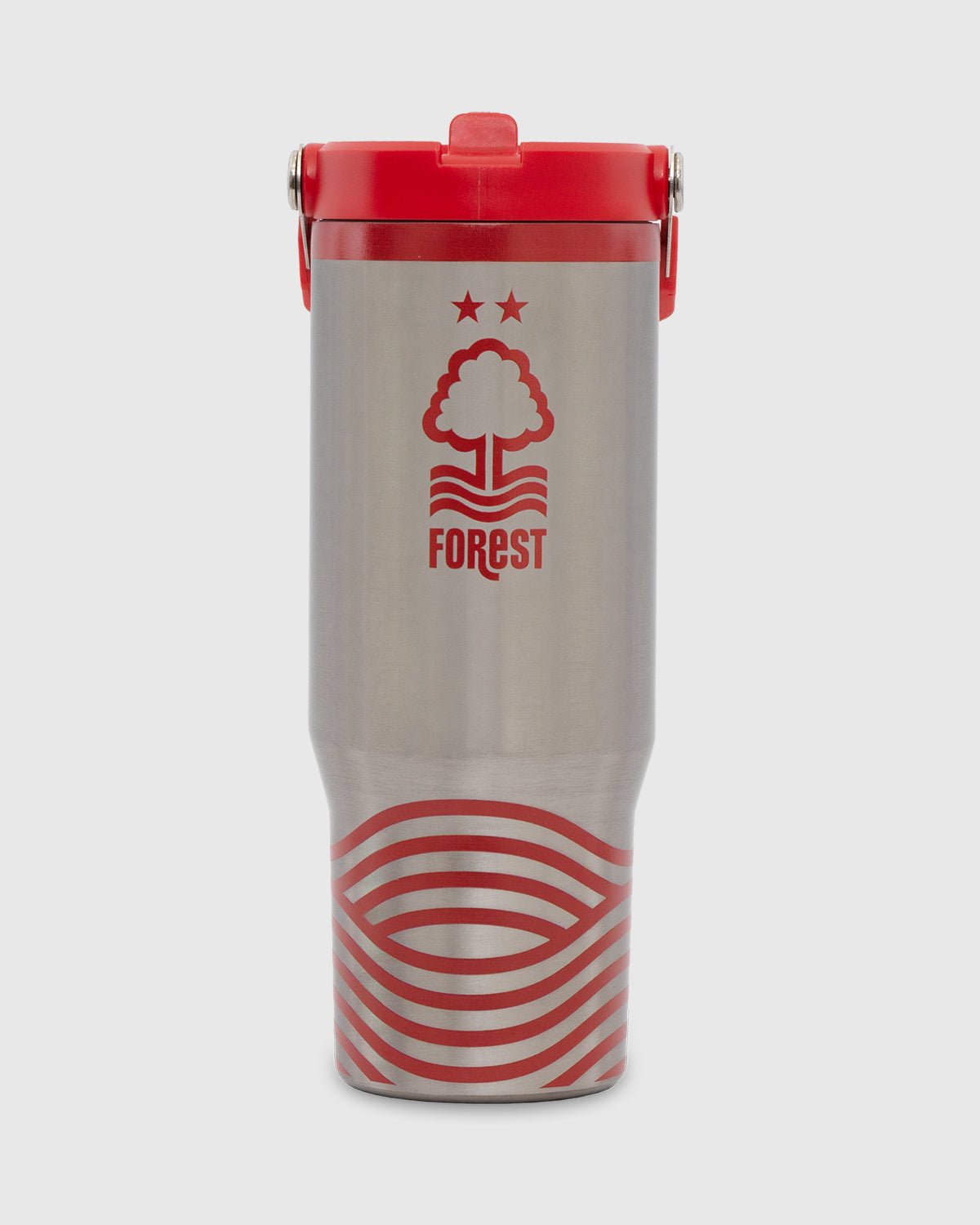 NFFC Silver Insulated 1.2L Mug With Carry Handle - Nottingham Forest FC