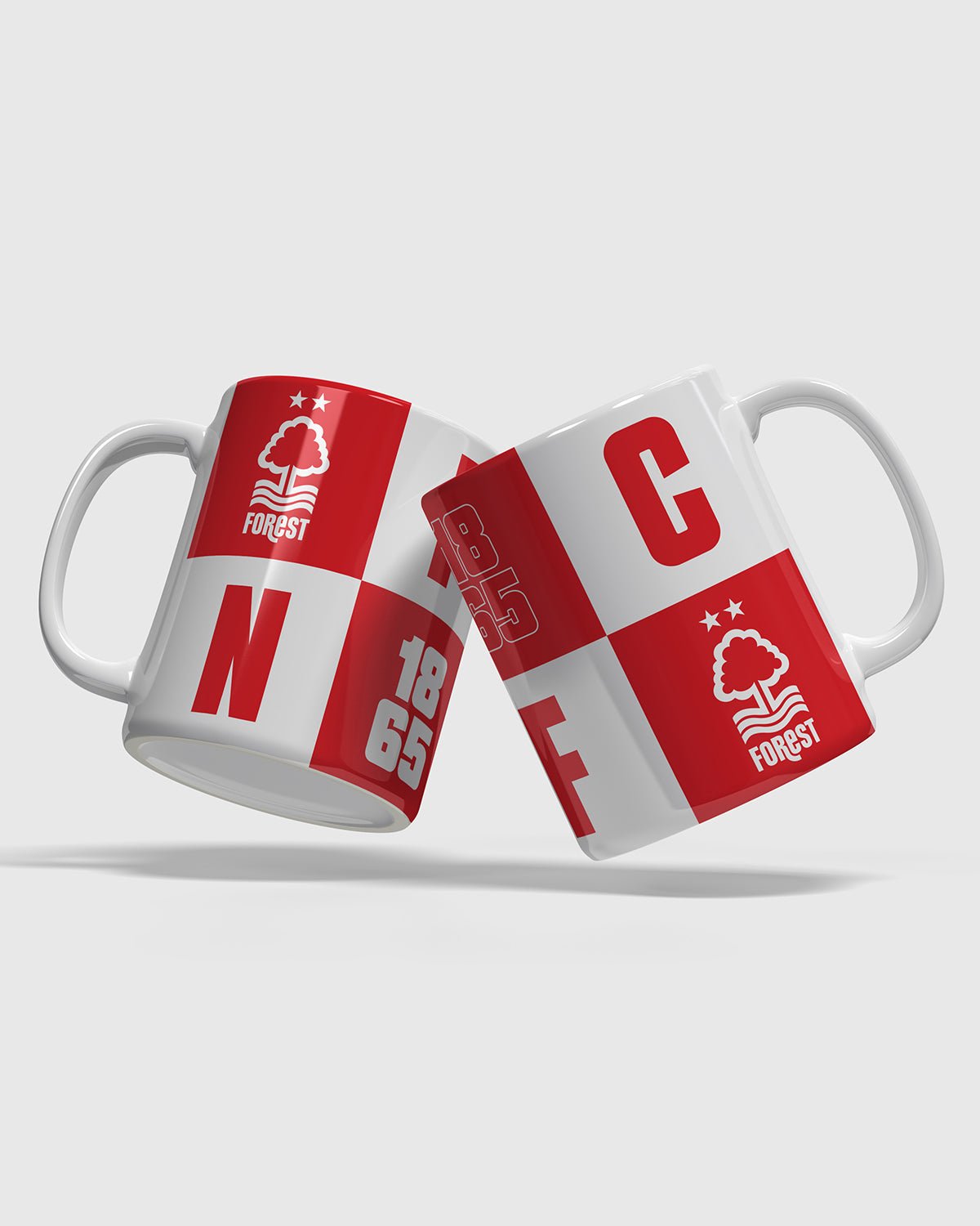 NFFC Square Colour Block Mug - Nottingham Forest FC