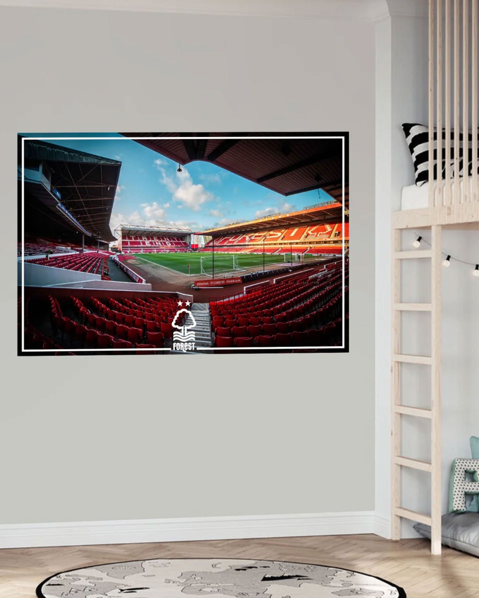 NFFC Stadium Corner Wall Sticker - Nottingham Forest FC