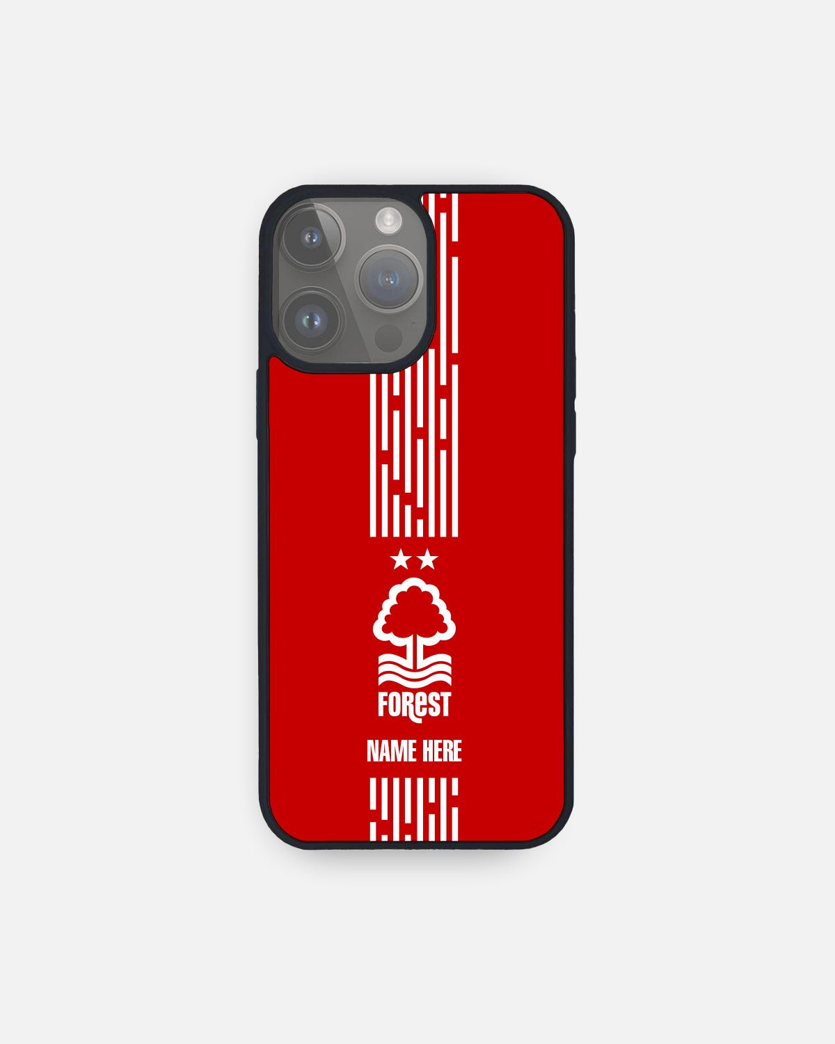 NFFC Staggered Stripe Personalised Phone Cover - Nottingham Forest FC