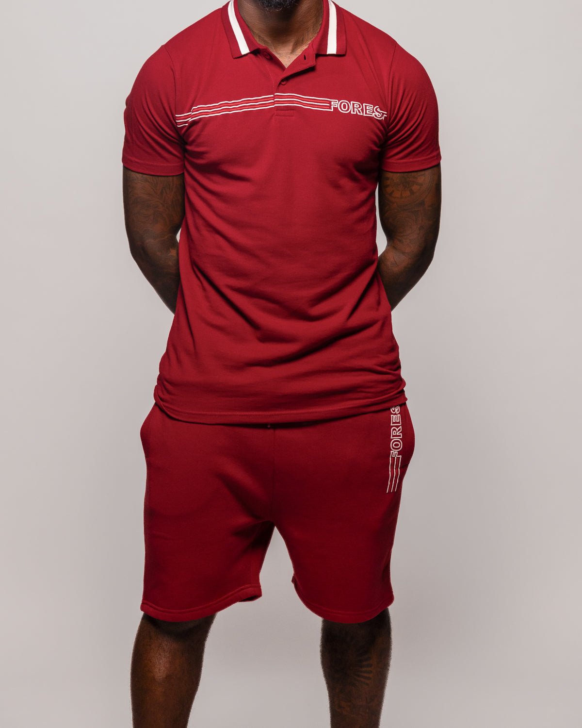 NFFC Stripe Collection Red Shorts - Nottingham Forest FC