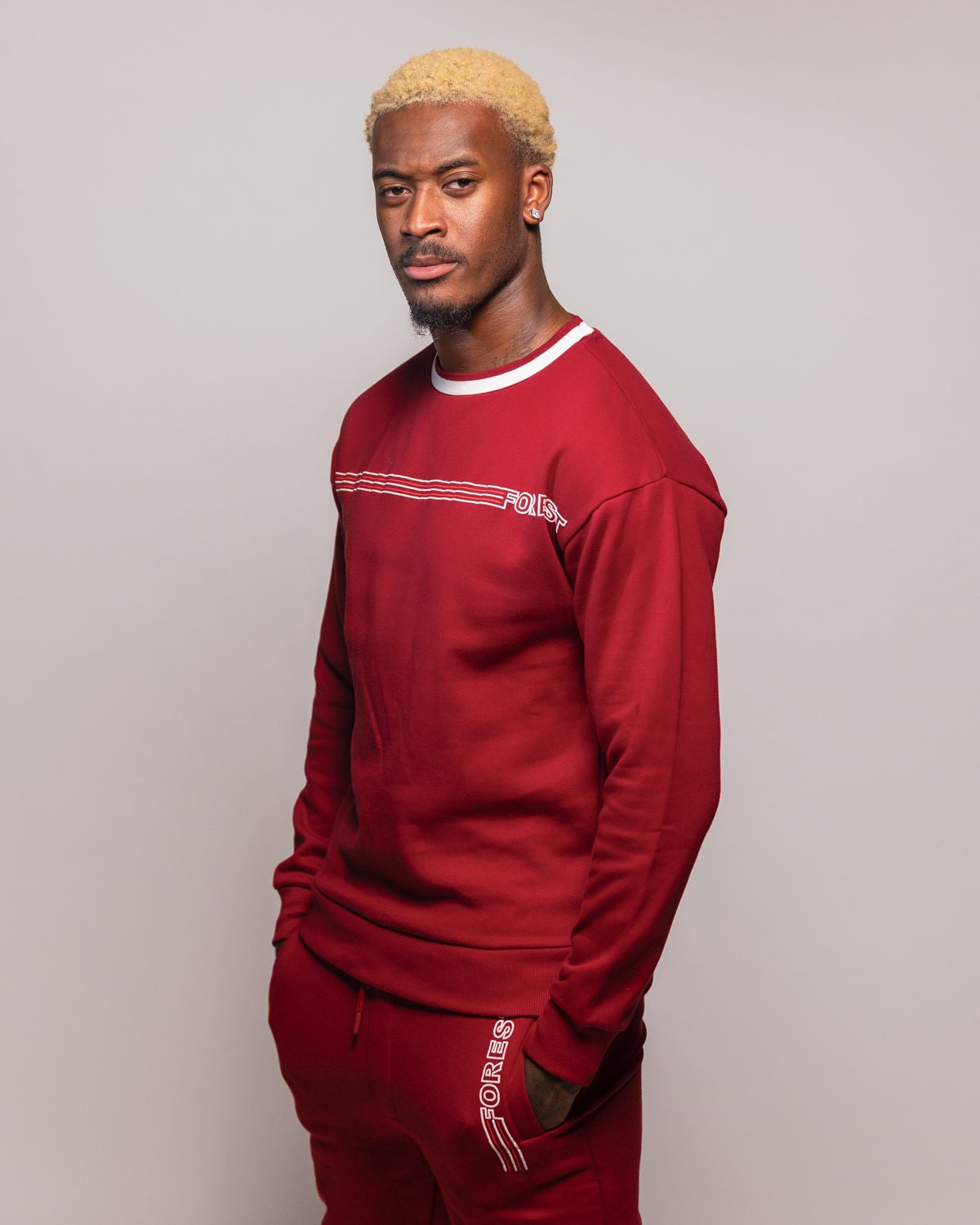 NFFC Stripe Collection Red Sweatshirt - Nottingham Forest FC