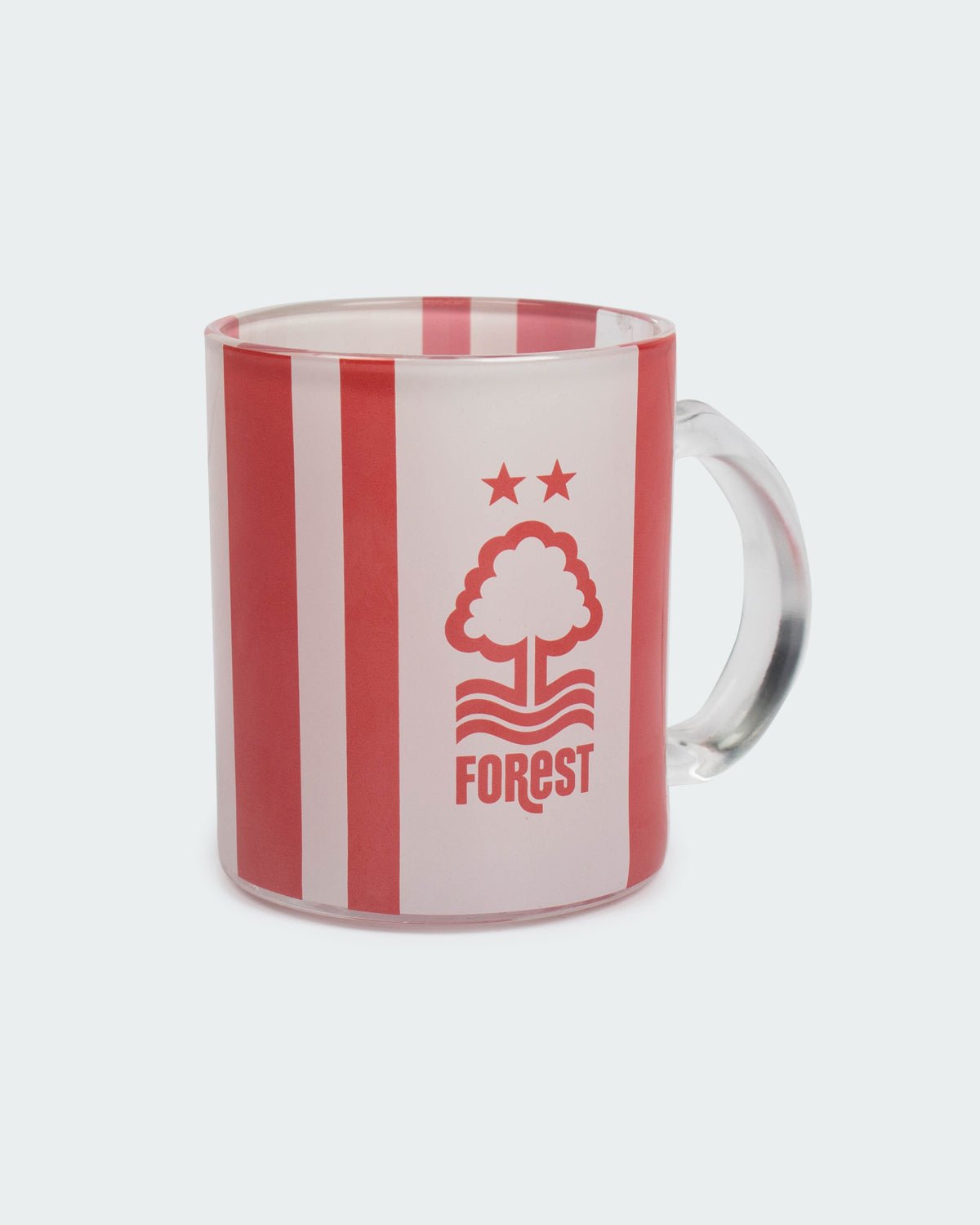 NFFC Striped Glass Mug - Nottingham Forest FC