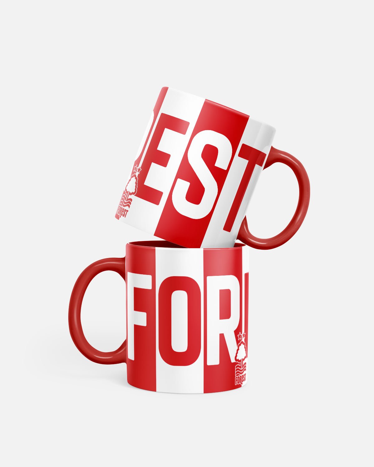 NFFC Striped Lettering Mug - Nottingham Forest FC