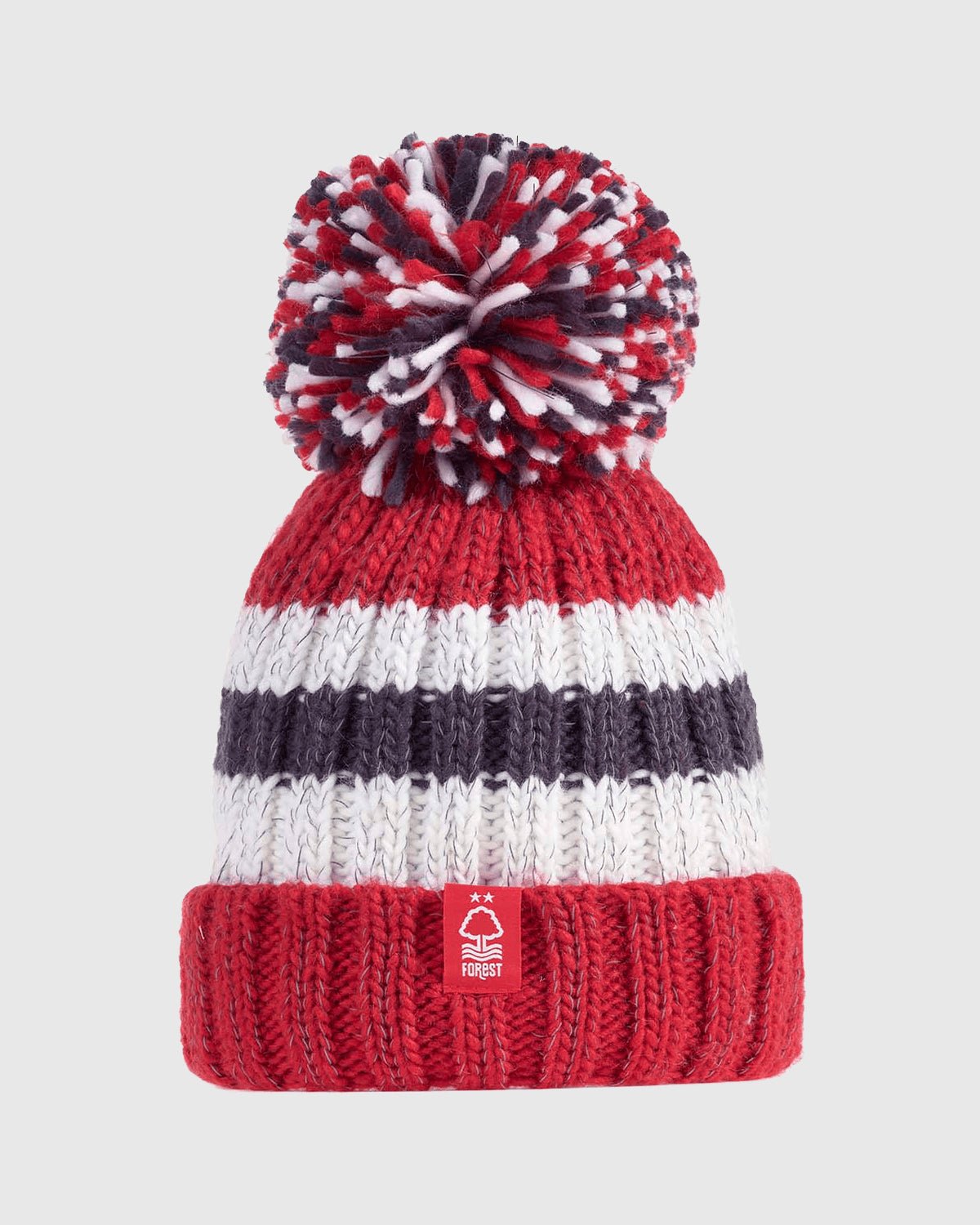 NFFC Striped SuperBobble Hat - Nottingham Forest FC