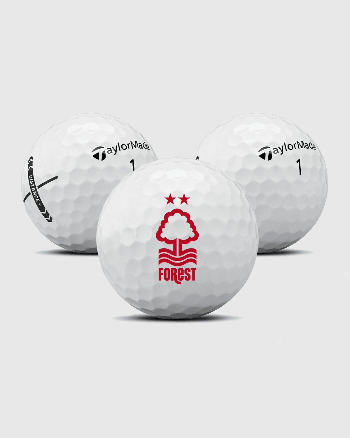 NFFC TaylorMade Distance+ Golf Balls - 3 Pack - Nottingham Forest FC