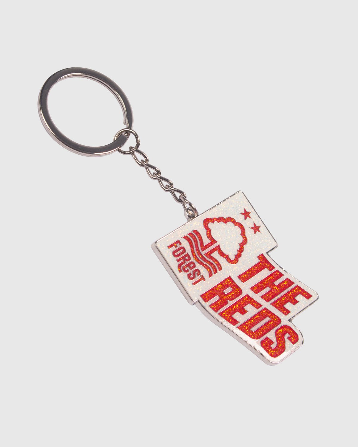 NFFC The Reds Glitter Keyring - Nottingham Forest FC