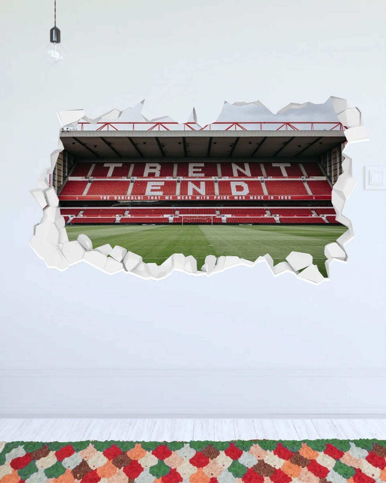 NFFC Trent End Broken Wall Sticker - Nottingham Forest FC