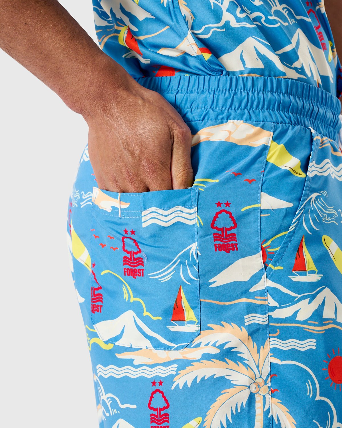 NFFC Trent School All Over Print Swim Shorts - Nottingham Forest FC