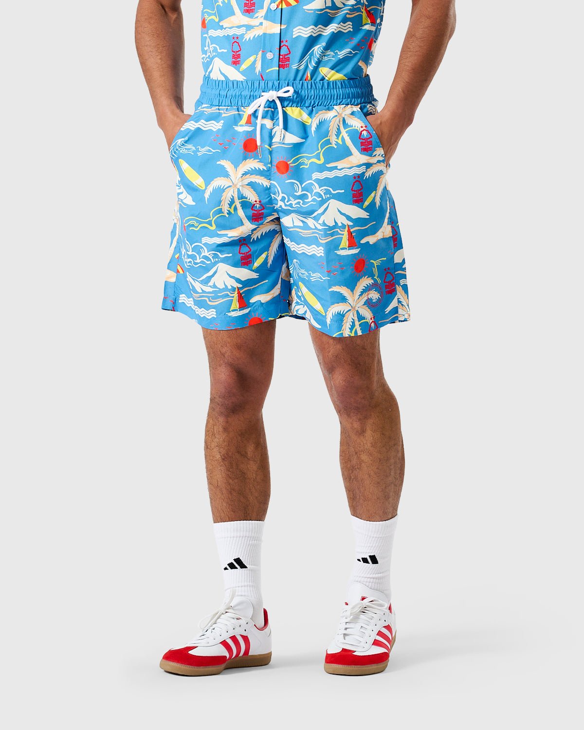 NFFC Trent School All Over Print Swim Shorts - Nottingham Forest FC