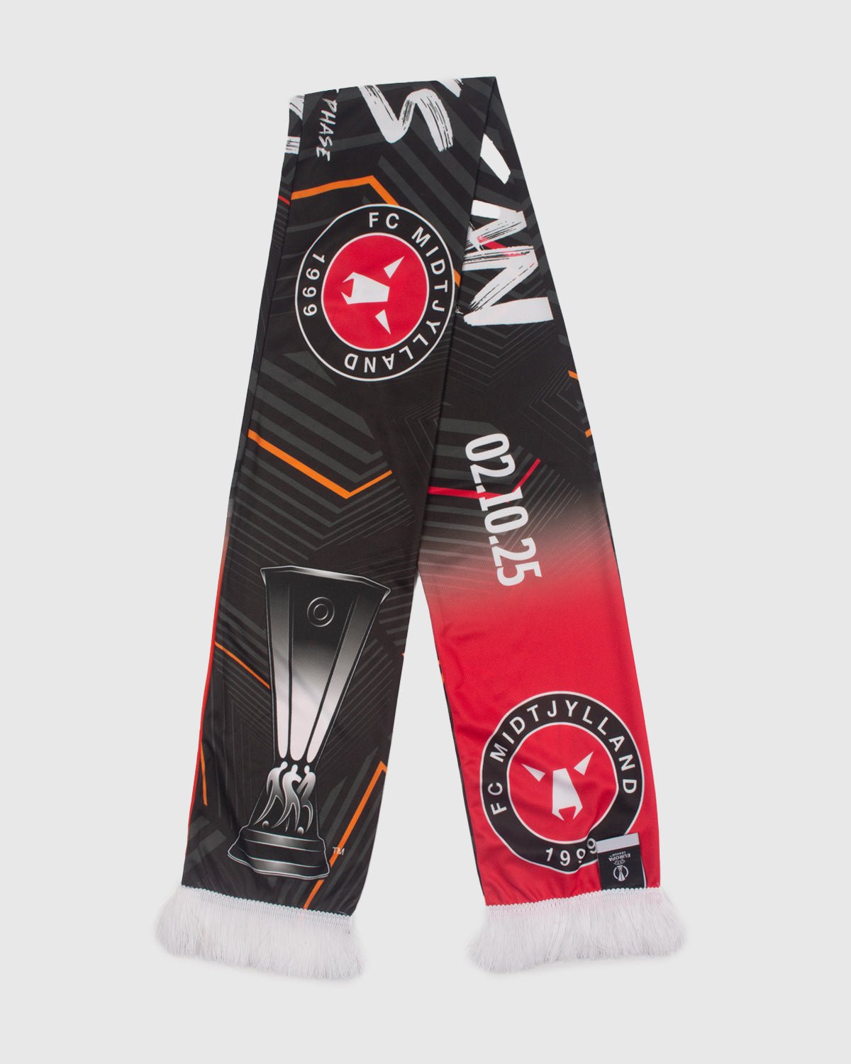 NFFC UEL 25/26 Nottingham Forest vs FC Midtjylland European Glory Scarf - Nottingham Forest FC