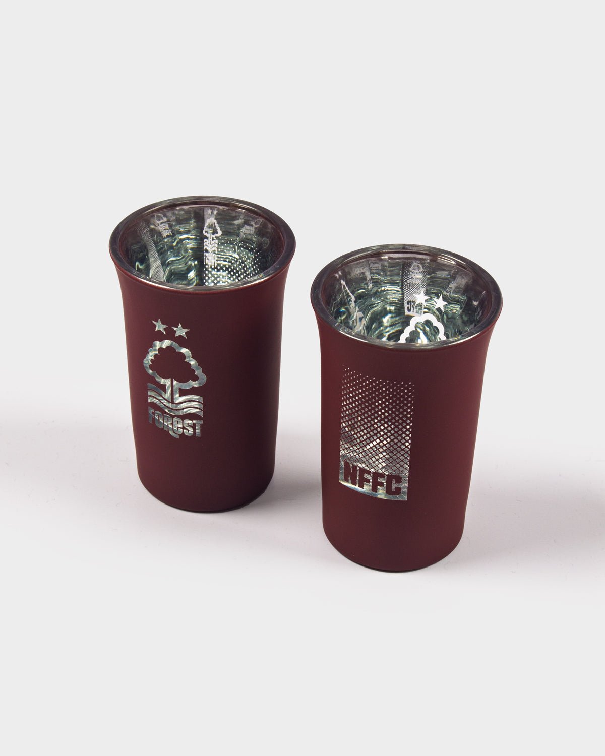 NFFC Vision 2 Pack Shot Glasses - Nottingham Forest FC