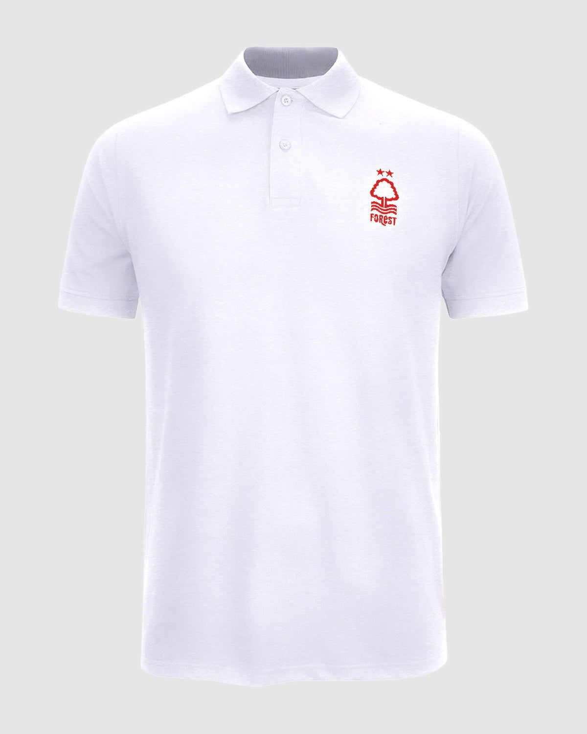 NFFC White Essential Crest Polo - Nottingham Forest FC